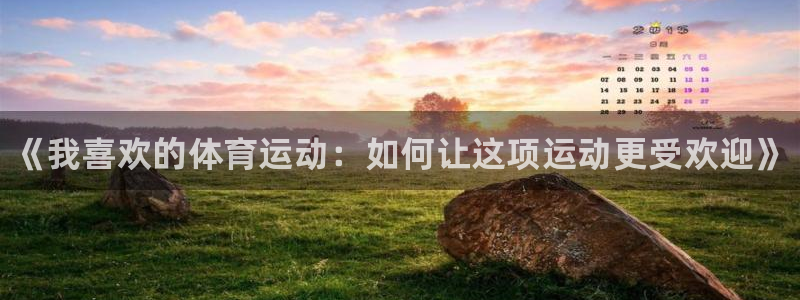 注册凯发官方正版app：《我喜欢的体育运动：如何让这