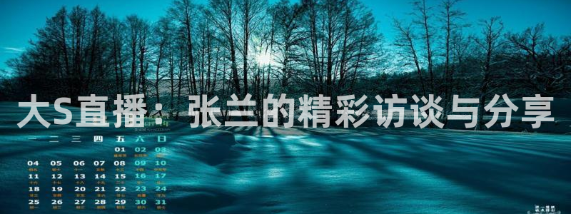 球友直播平台：大S直播：张兰的精彩访谈与分享