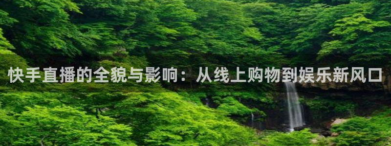 球友会直播：快手直播的全貌与影响：从线上购物到娱乐新风口